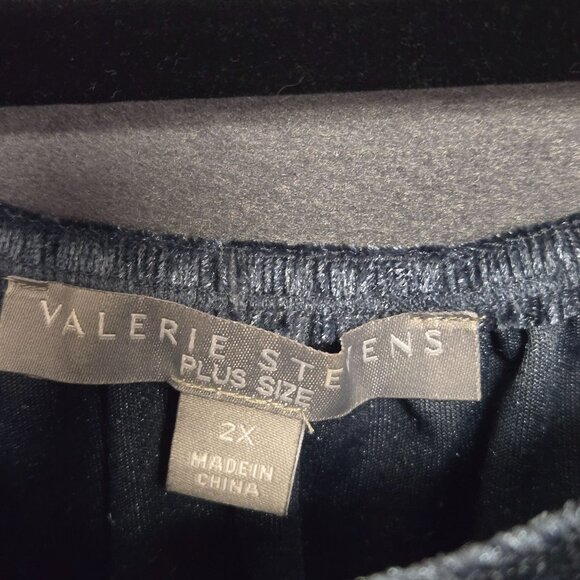 Valerie Stevens 2X Crushed Velvet Whimsigoth Boho Off-Shoulder Blouse Bell Sleev - Picture 8 of 10